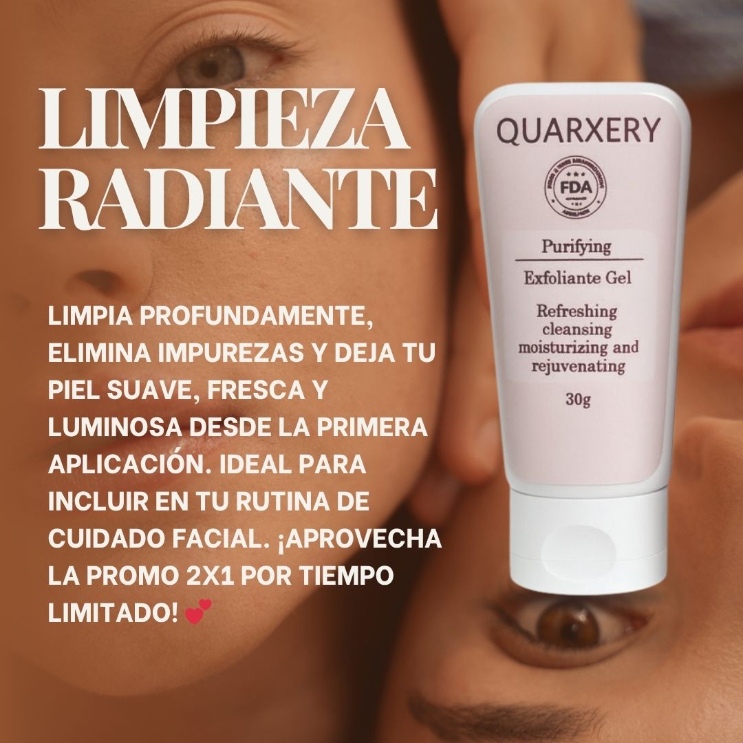 Limpieza radiante ✨ Gel exfoliante Quarxery