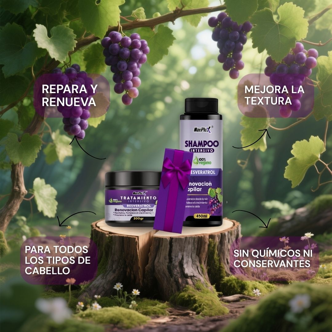 Kit Resveratrol Capilar Premium