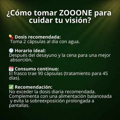 ZOOONE 👁️Protege y fortalece tu visión cada día + obsequio 🎁