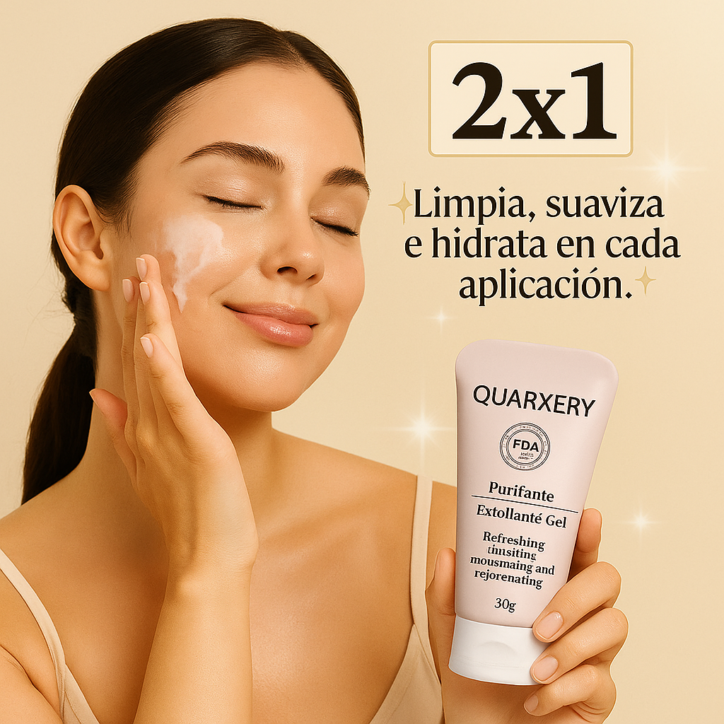 Limpieza radiante ✨ Gel exfoliante Quarxery