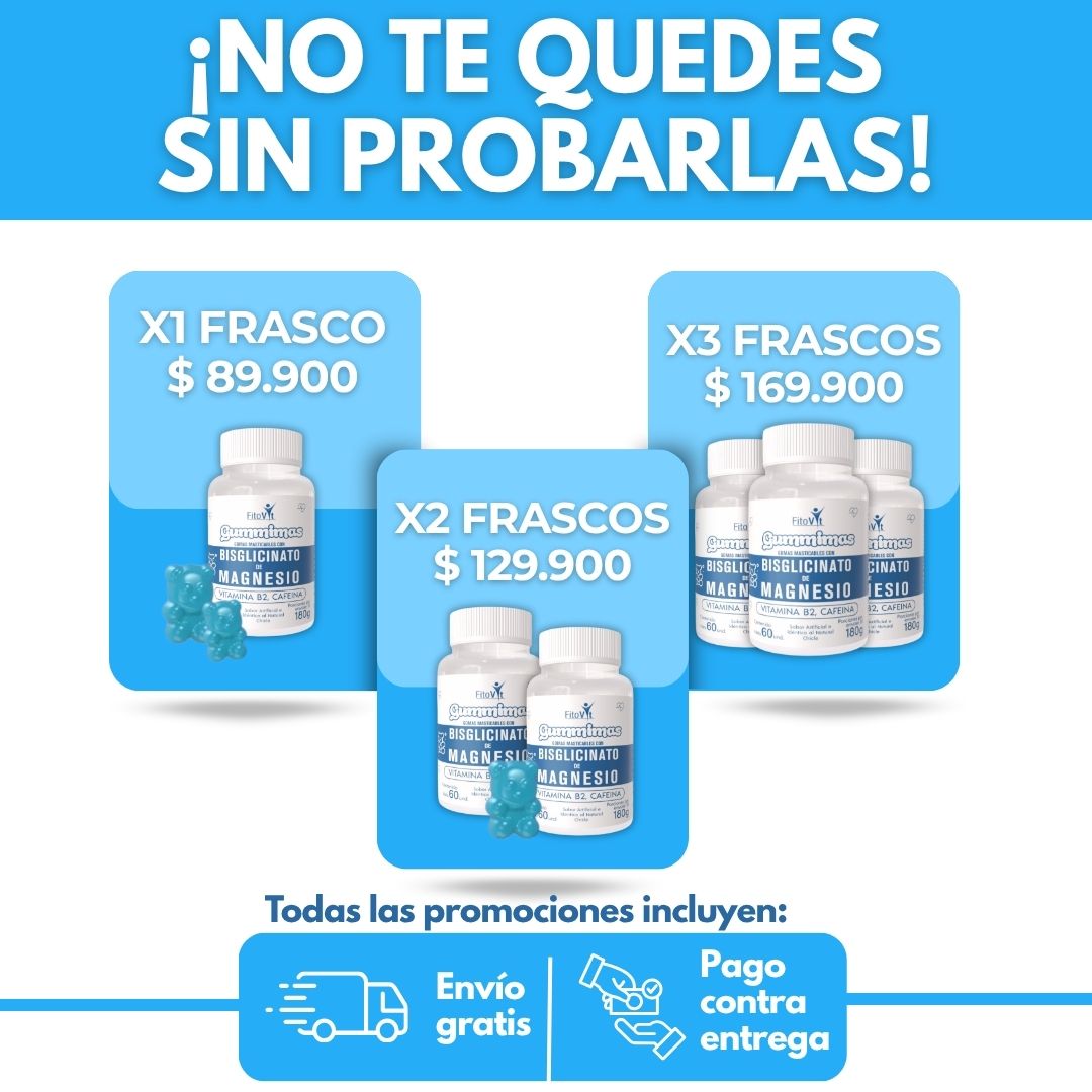 .Gomas Vitales: Bisglicinato en gomitas - El magnesio más puro 💙
