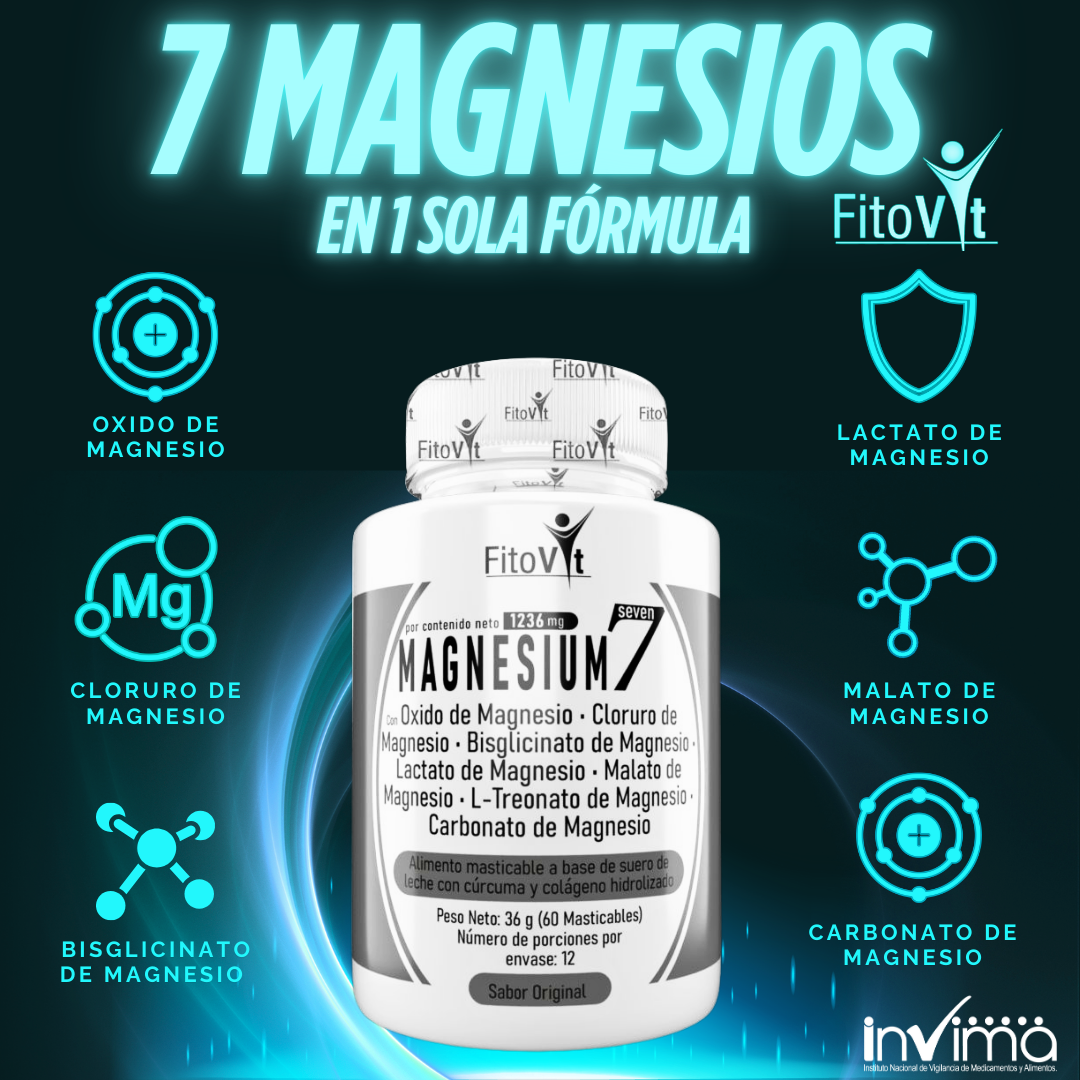 .7 MAGNESIUM: Absorción más completa y efectiva.