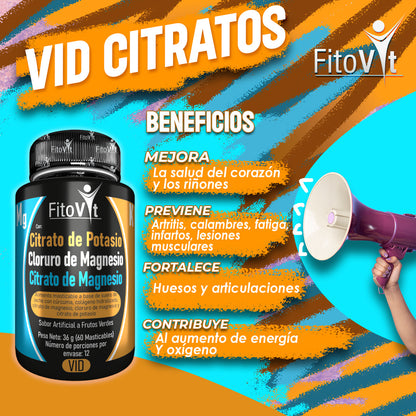 .Citratos Fórmula Triple Magnesio-Potasio: Tu Dosis Diaria de Vitalidad y Energía