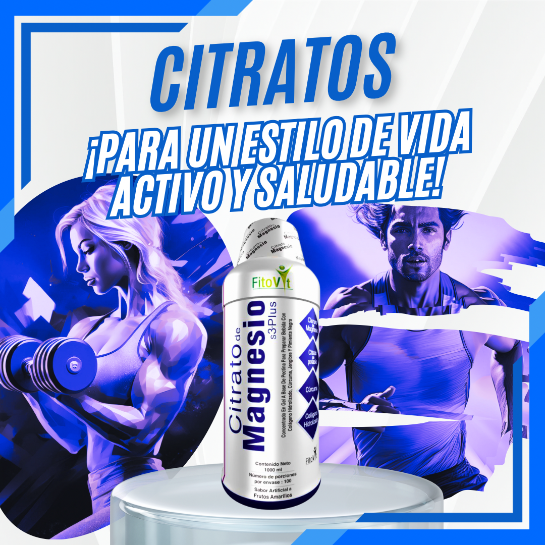 .Citrato De Magnesio: Bienestar físico y metabólico (Original de Fitovit)