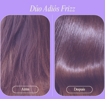 Dúo capilar: Adiós Frizz, de Fusión selvática🌿Tratamiento + Ampolleta