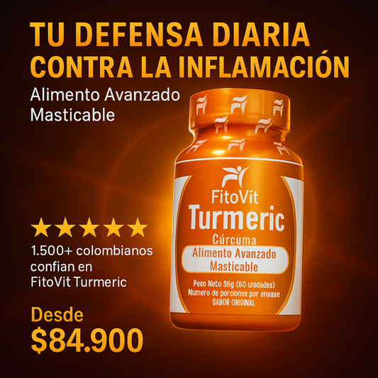 TURMERIC | Adiós Inflamación: Cúrcuma Masticable con Colágeno