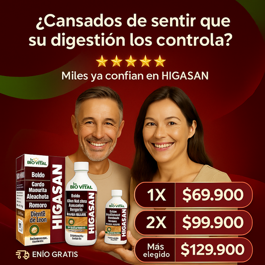 .Higasan: Soporte Natural para tu Bienestar Digestivo y Hepático