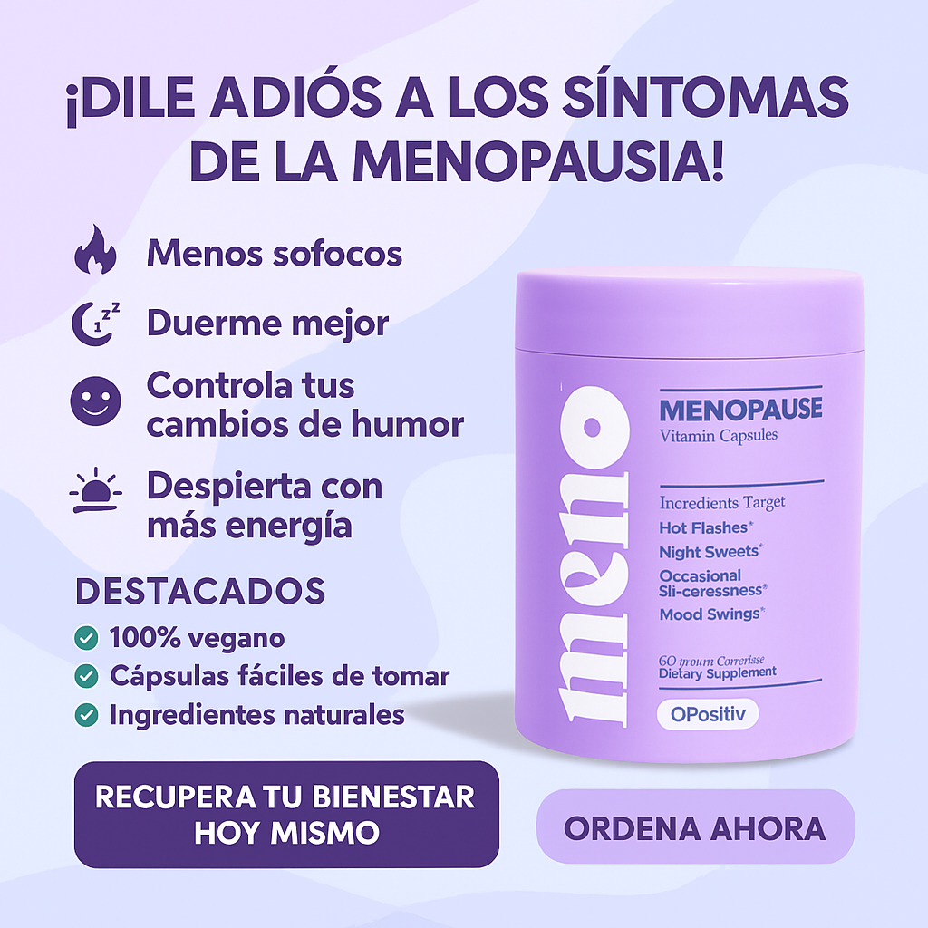 MENO - Alimento Avanzado para Alivio de la Menopausia | Sofocos, Sueño y Equilibrio Hormonal