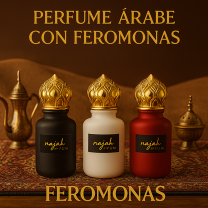 “Najah™: Perfume Árabe Irresistible 2 Frascos + Obsequio Sorpresa
