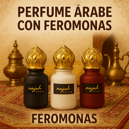 “Najah™: Perfume Árabe Irresistible 2 Frascos + Obsequio Sorpresa