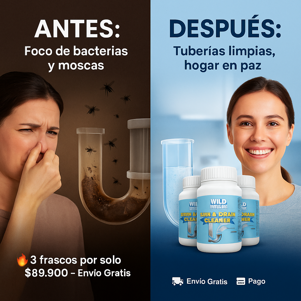 Destapador de Cañerías con Fórmula de Espuma Activa