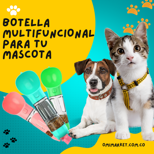 Botella Todo-en-Uno para Pasear con tu Perro sin Complicaciones
