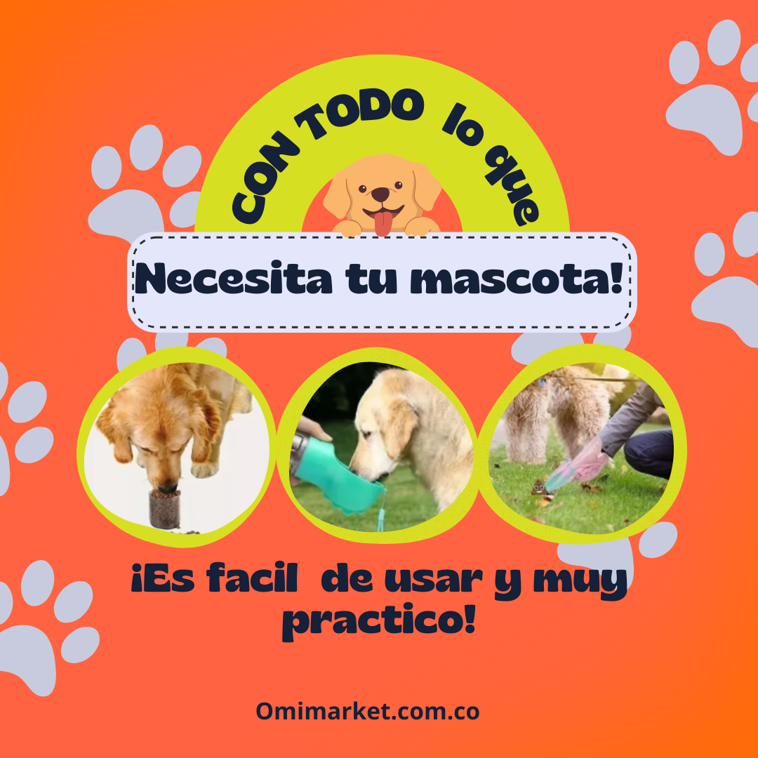 Botella Todo-en-Uno para Pasear con tu Perro sin Complicaciones