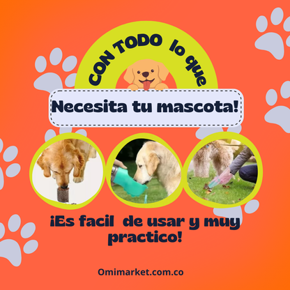 Botella Todo-en-Uno para Pasear con tu Perro sin Complicaciones