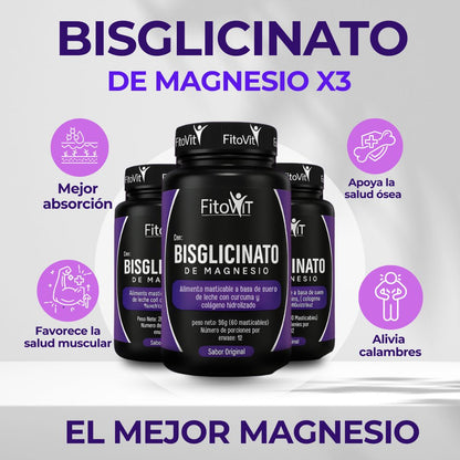 .Super combo X3: Bisglicinato, el magnesio más puro