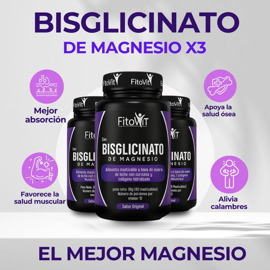 .Super combo X3: Bisglicinato, el magnesio más puro