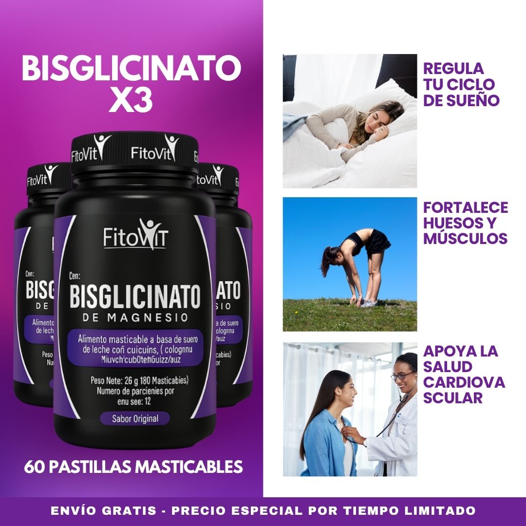 .Super combo X3: Bisglicinato, el magnesio más puro