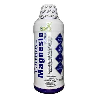 .Citrato De Magnesio: Bienestar físico y metabólico (Original de Fitovit)