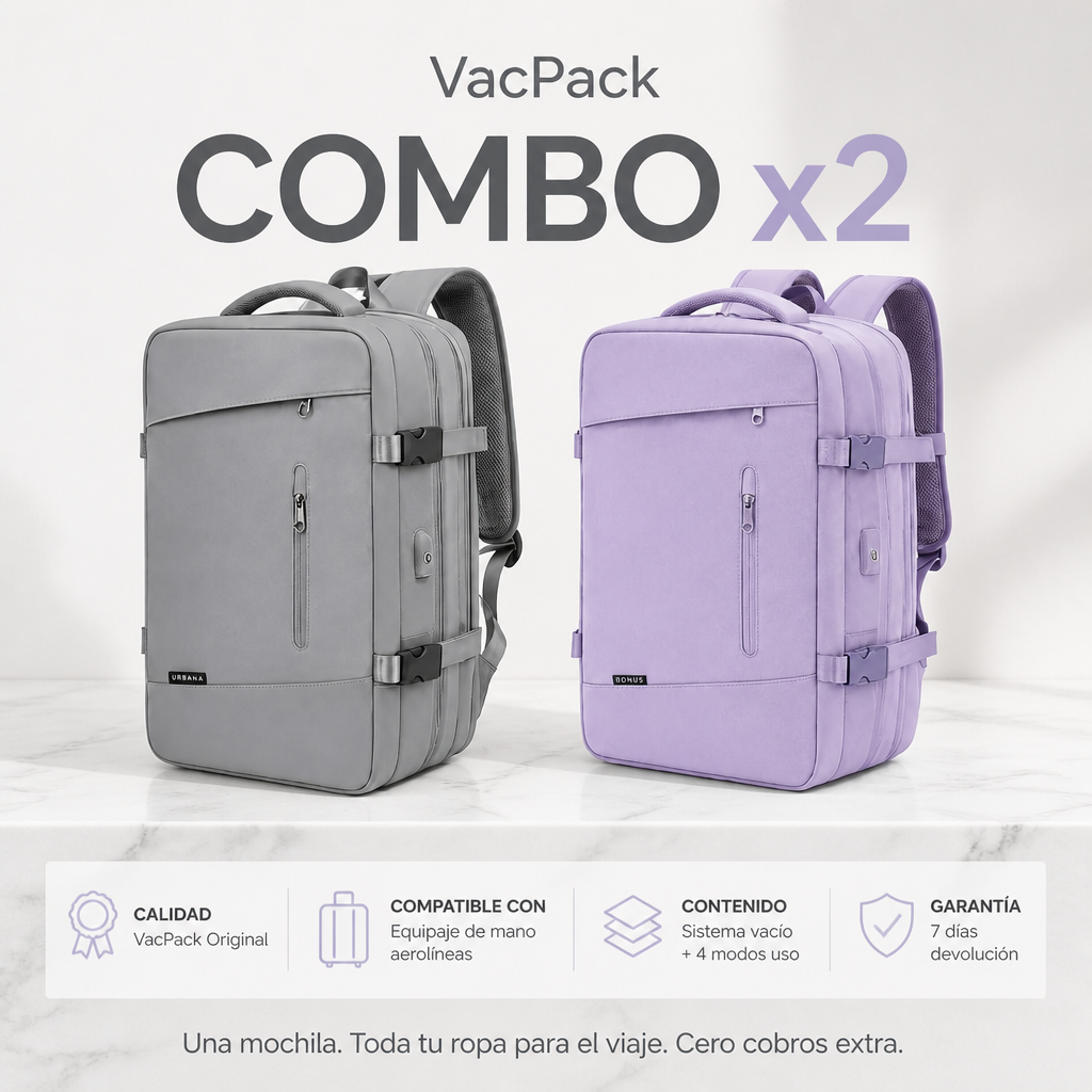 Morral Viajero al Vacío | VacPack 55L Compresión