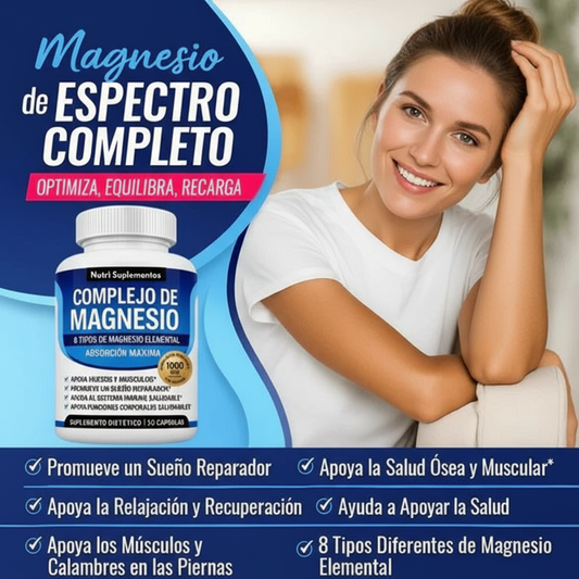 Magnesium Complex: El Reset Que Tu Cuerpo Pide a Gritos.