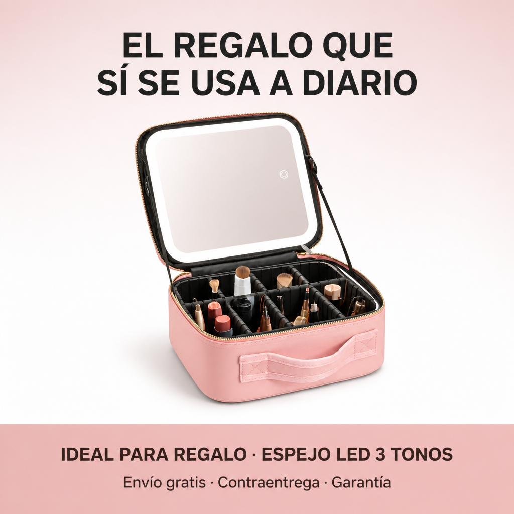 Hero cosmetiquera-espejo-led