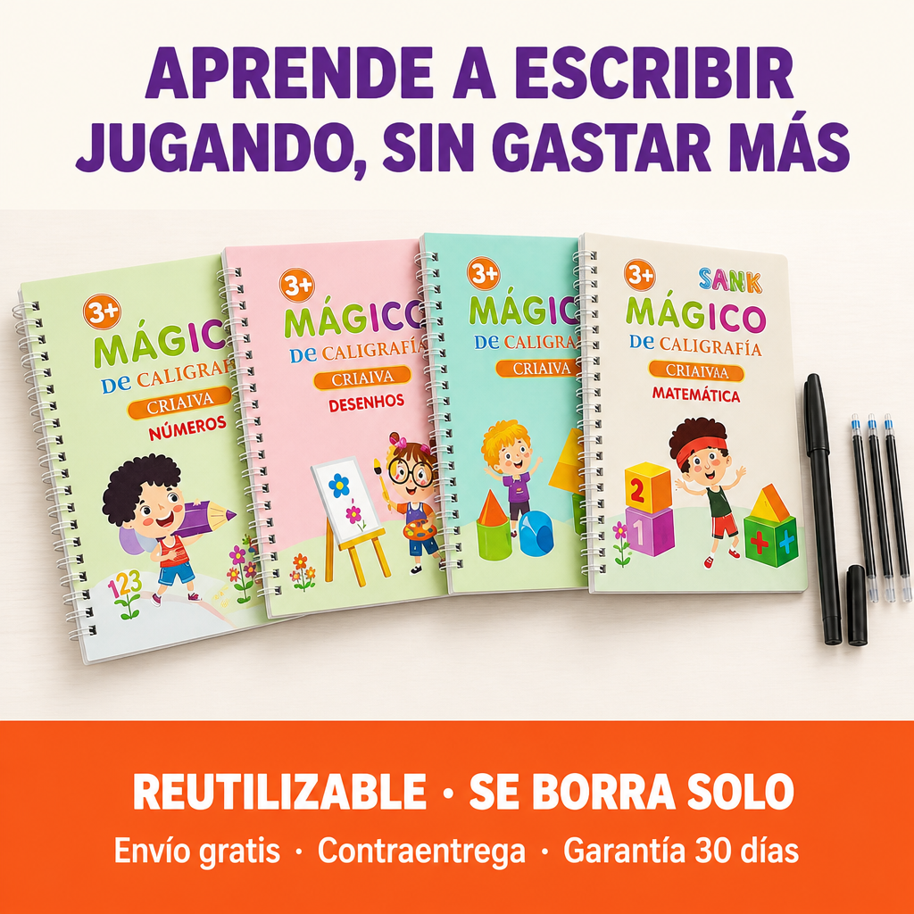 Hero libros-trazos-kit-x4-boligrafo-magico