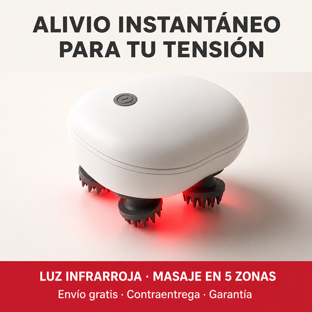 Hero masajeador-cabeza-luz-infrarroja