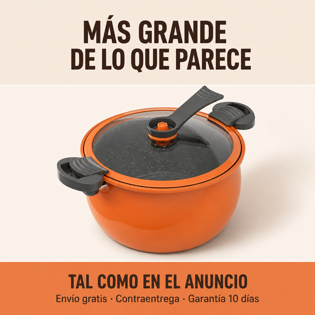 Hero olla-8lt-naranja