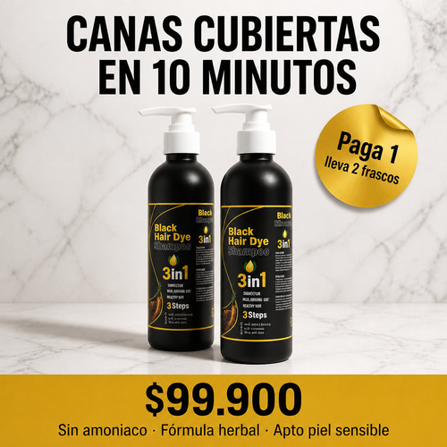 Black Dye Pro - Hero con precio y trust badges