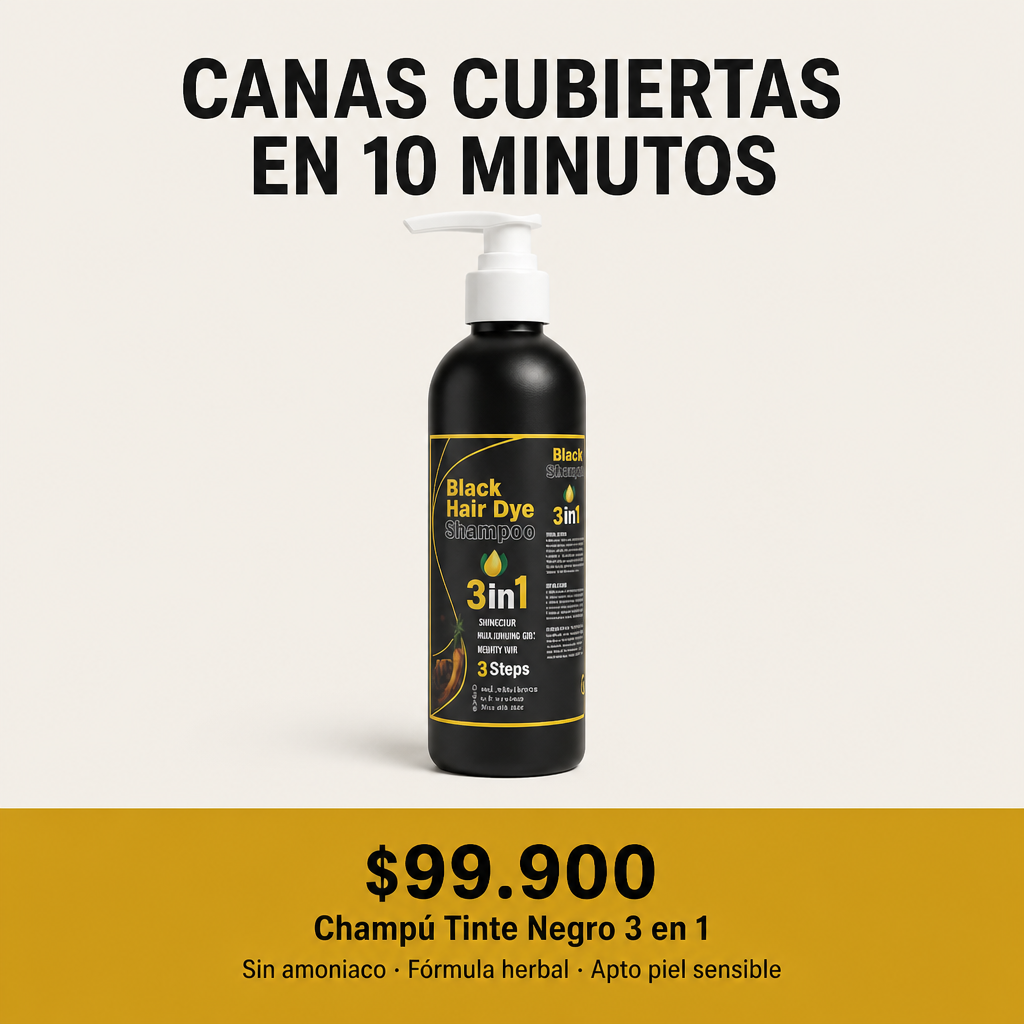 Black Dye Pro - Hero con precio y trust badges