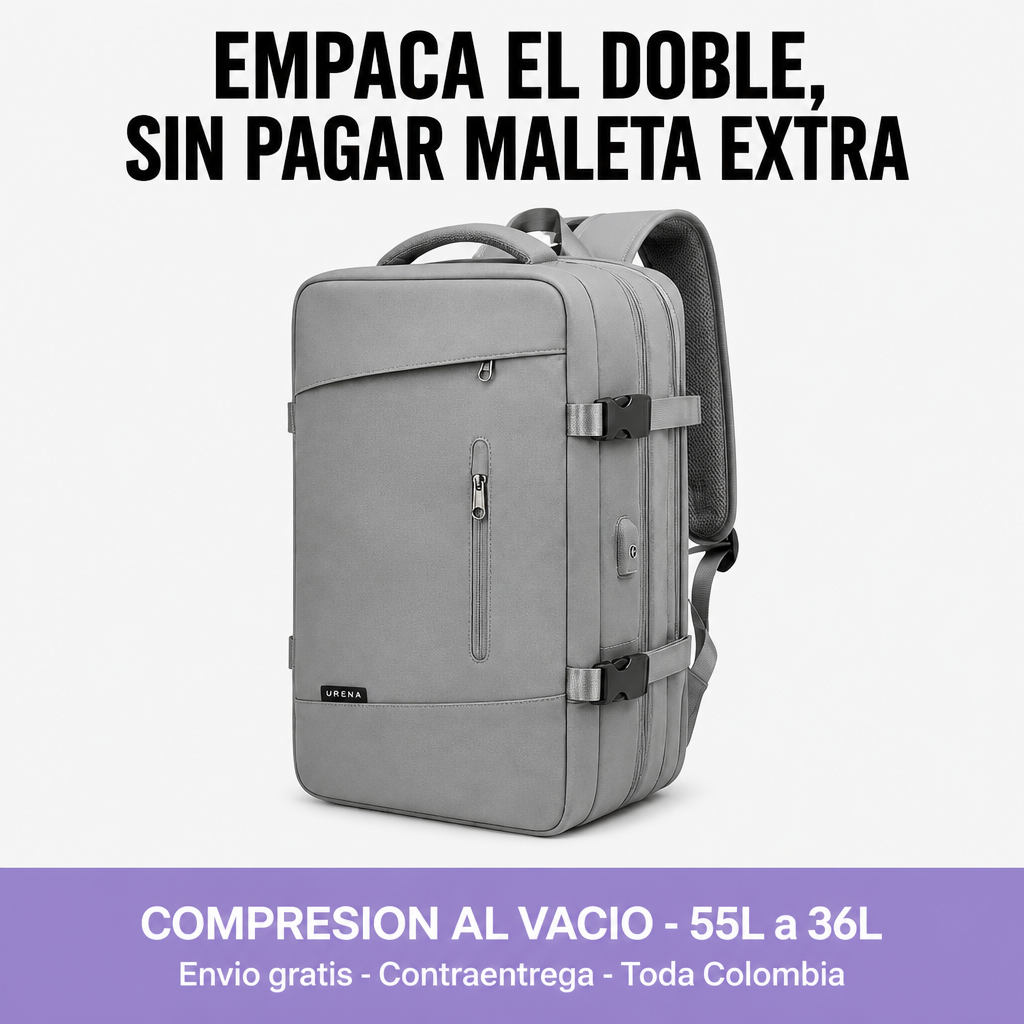 Morral Viajero al Vacío | VacPack 55L Compresión