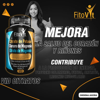 .El magnesio esencial: Formula perfecta 3 en 1 Citratos de Magnesio