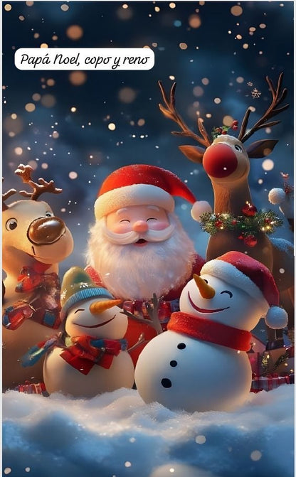 Funda Navideña para las puertas X2 unidades🎅🏻☃️🎄