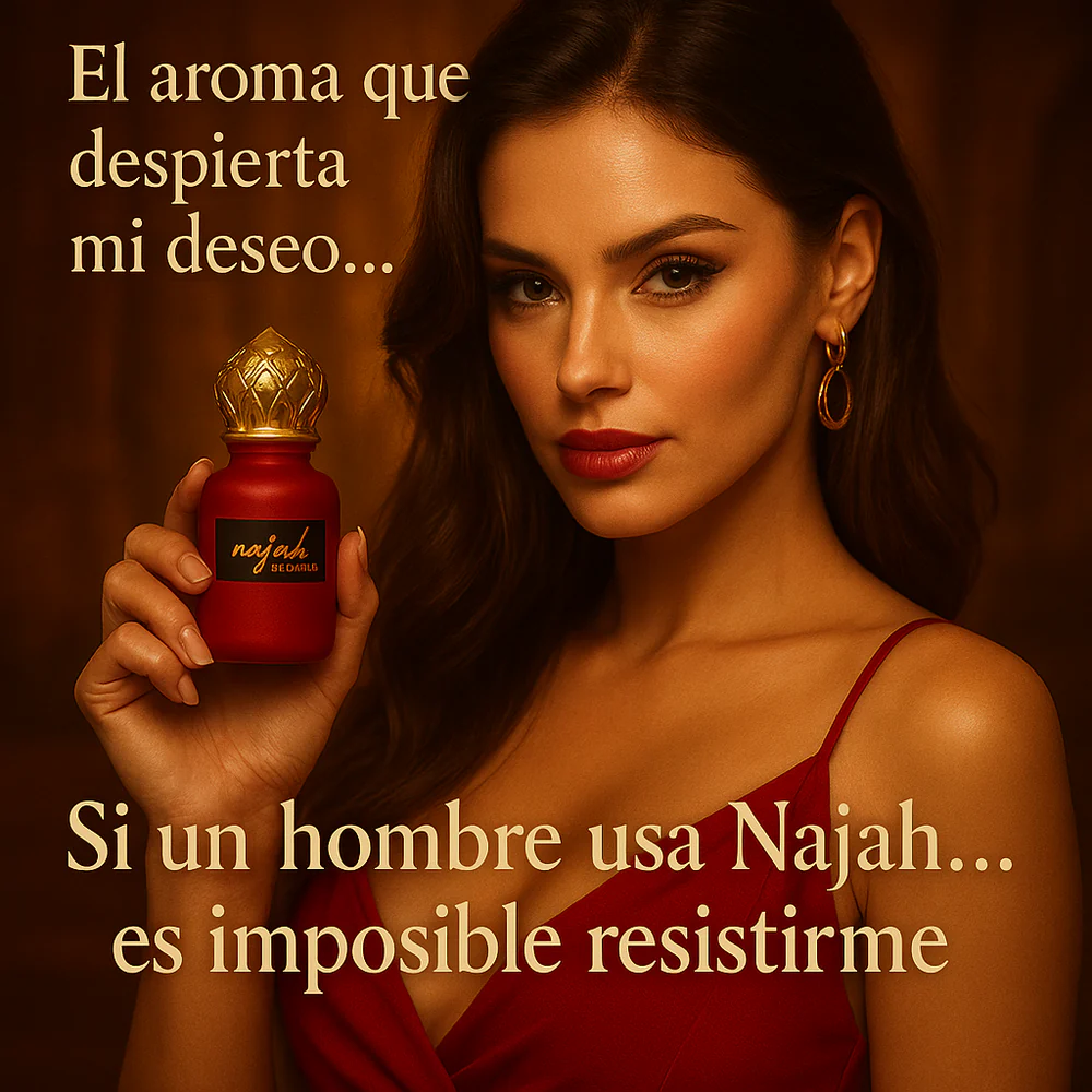 “Najah™: Perfume Árabe Irresistible 2 Frascos + Obsequio Sorpresa