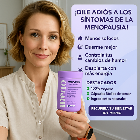 MENO - Alimento Avanzado para Alivio de la Menopausia | Sofocos, Sueño y Equilibrio Hormonal