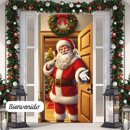 Funda Navideña para las puertas X2 unidades🎅🏻☃️🎄