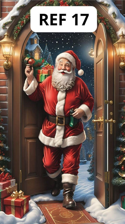 Funda Navideña para las puertas X2 unidades🎅🏻☃️🎄